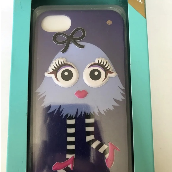 New Kate Spade Make A Monster Eyes Purple Blue iPhone 7 Hybrid Hardshell Case - Picture 2 of 8